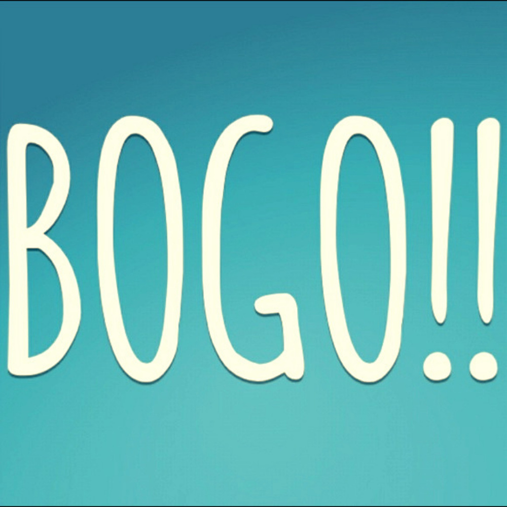 BOGO! Buy any item and get a⭐ item for $1
